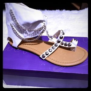 New White Sandals